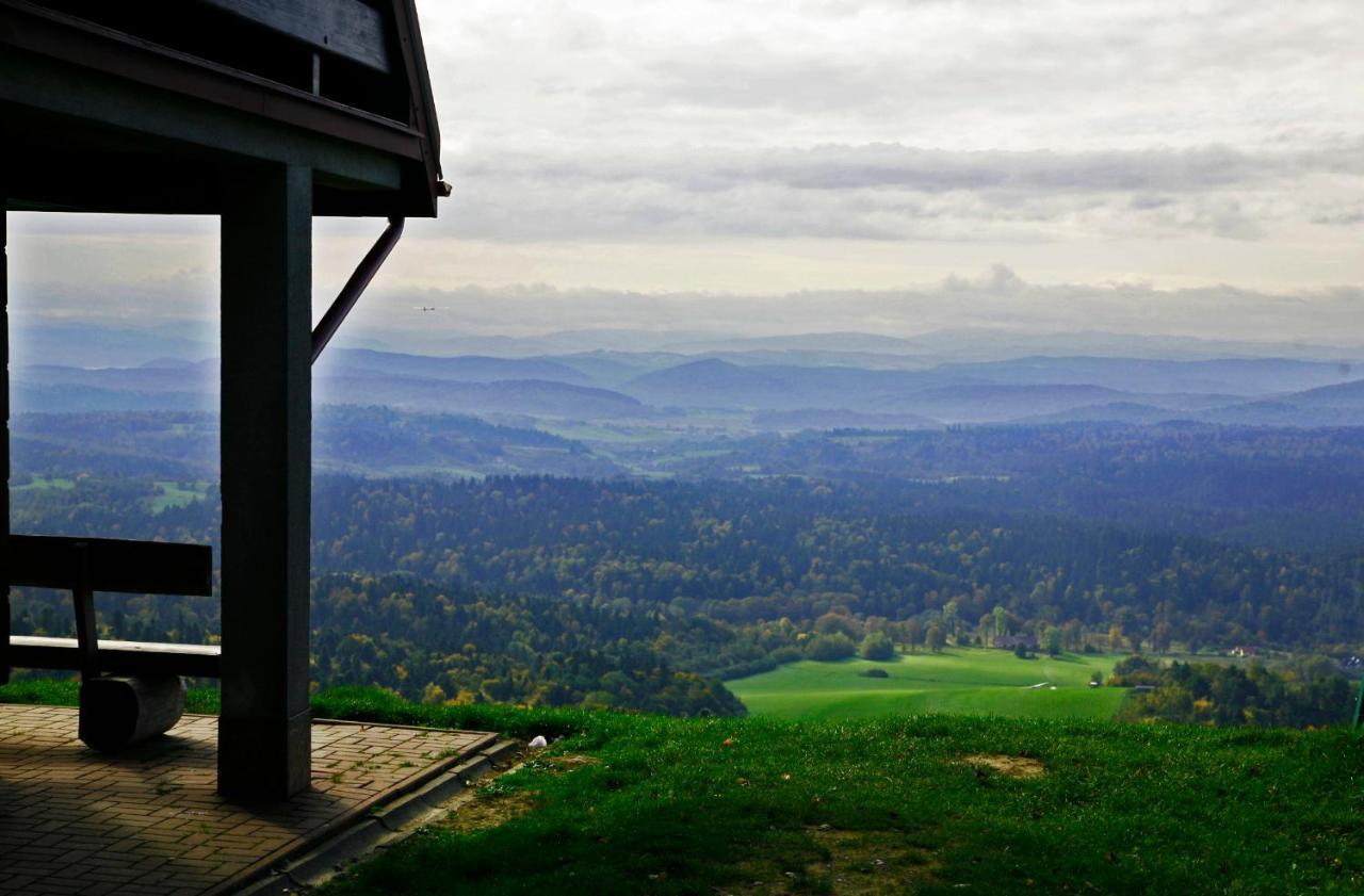 Domek Skowronek Z Basenem Lesko Exteriör bild