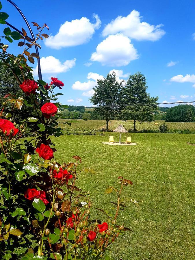 Domek Skowronek Z Basenem Lesko Exteriör bild